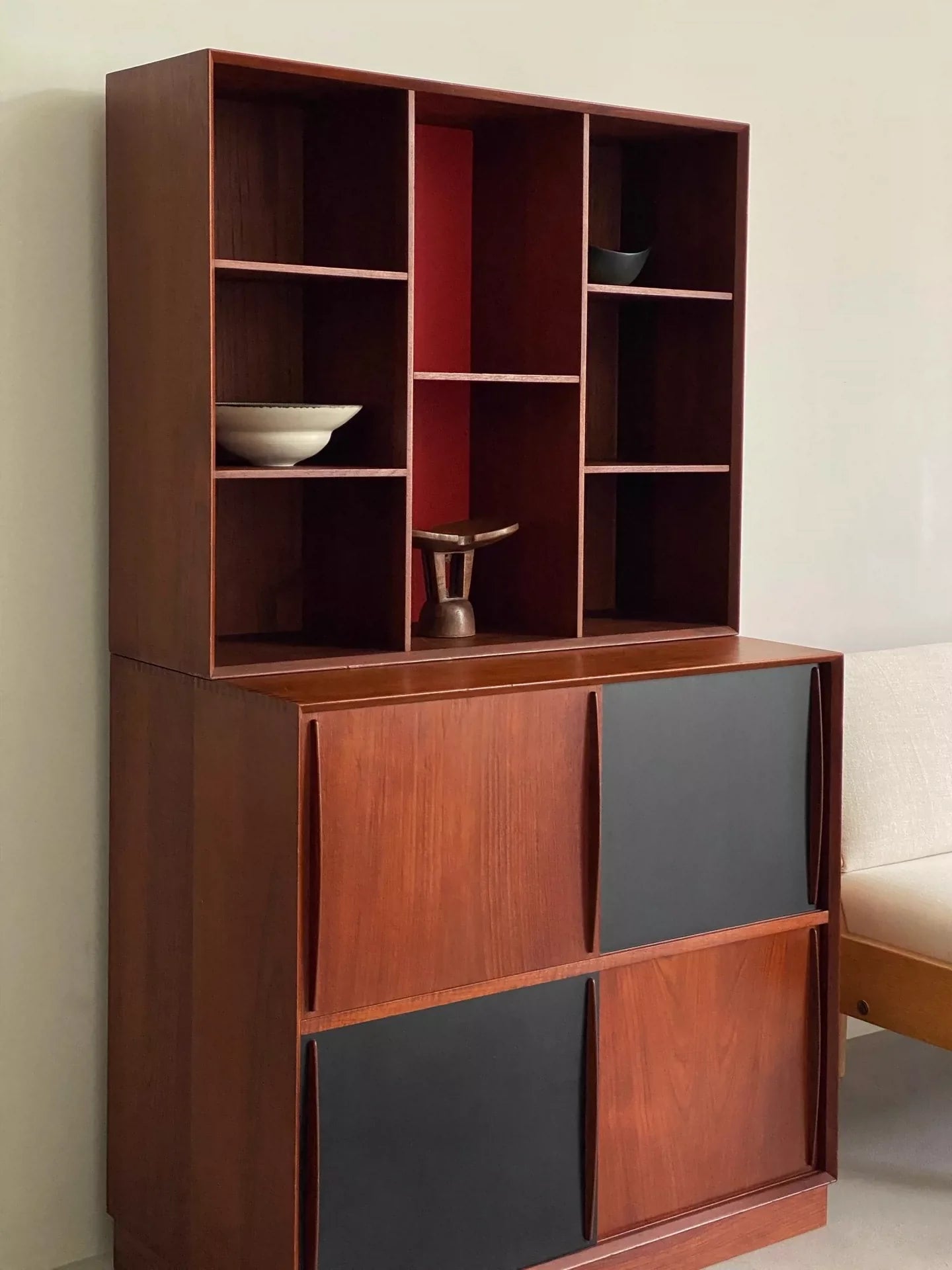 Elegant Mid-Century Danish Teak Wood Storage Cabinet by Hvidt & Mølgaard-Nielsen