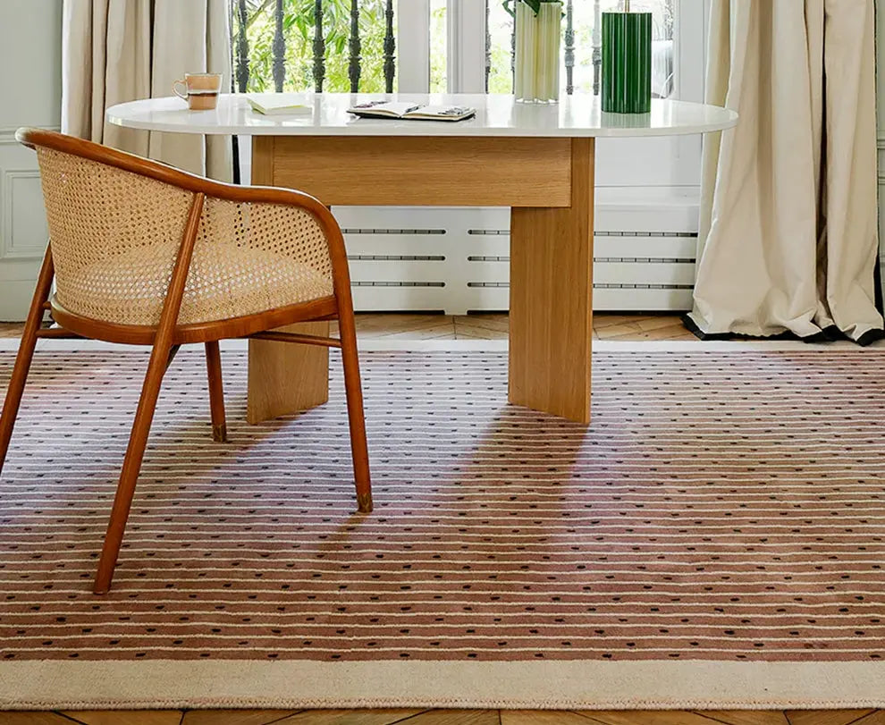 Capucine Handmade French Retro Stripe Carpet – Advanced Custom Design