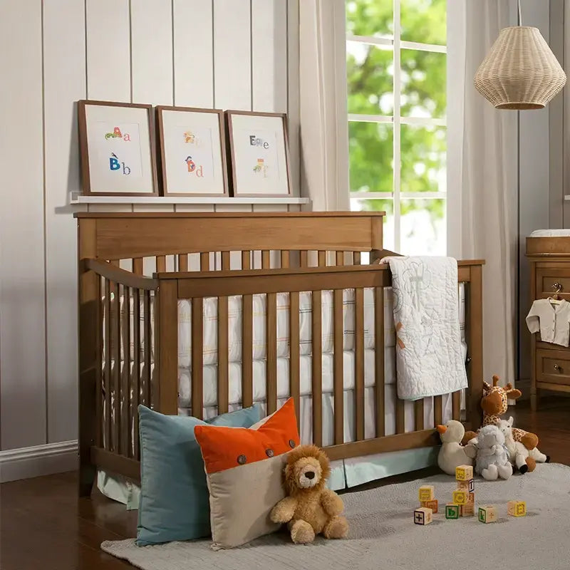 Yann Imported Solid Wood Grove Baby Crib