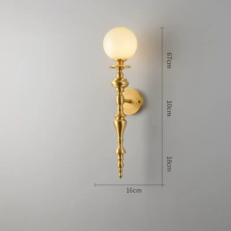 Diego Pure Copper Candlestick Floor Lamp