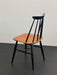 Classic Ilmari Tapiovaara Finnish Mid-Century Modern Wooden Dining Chair