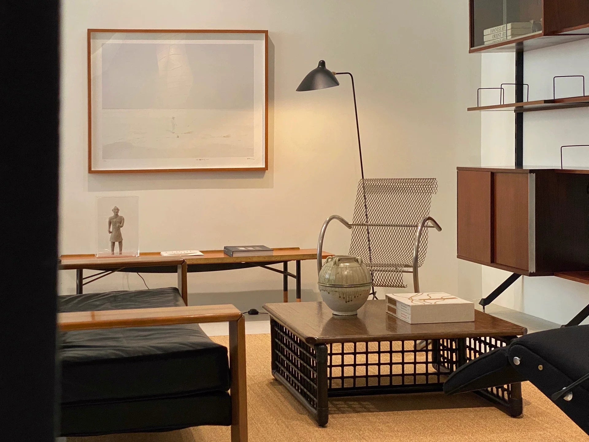 Finn Juhl Iconic Table Bench: Steel Frame, Elegant Mid-Century Modern Design