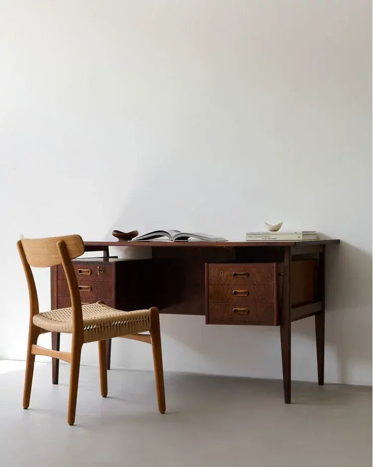 Sara Danish Furniture Desk with Storage Drawers