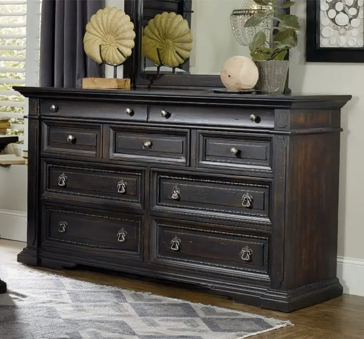 Bibi Elegant Carved Solid Wood Bed