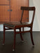 Danish Ole Wanscher Rungstedlund PJ 34 Mahogany Dining Chair with Black Leather Seat