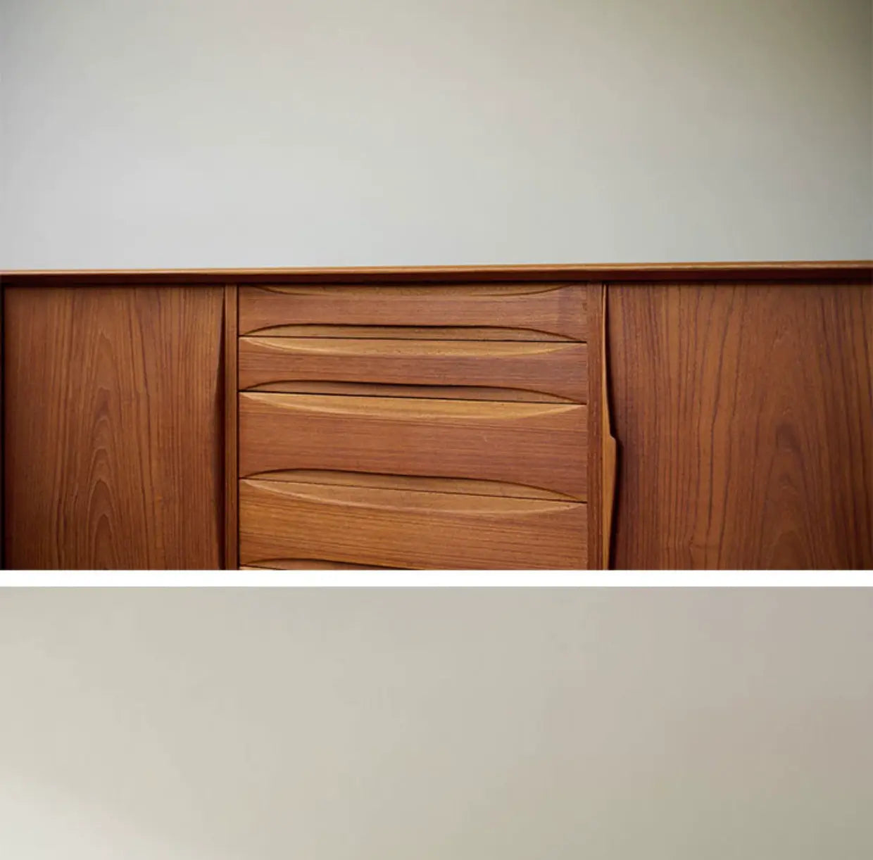 Algernon Retro Modern Teak Tableware Storage Cabinet