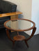 Authentic 1950s Italian Mid-Century Teak Wood Round Coffee Table