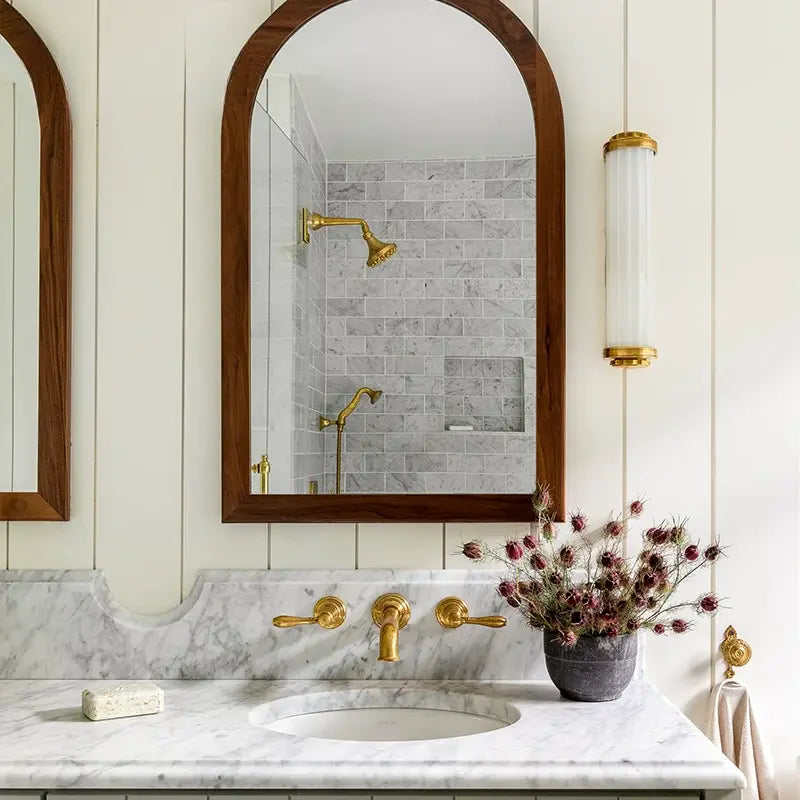 Mediterranean style retro bathroom cabinet