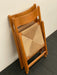 Vintage 1980s French Beech Wood Folding Chair with Rope Weave