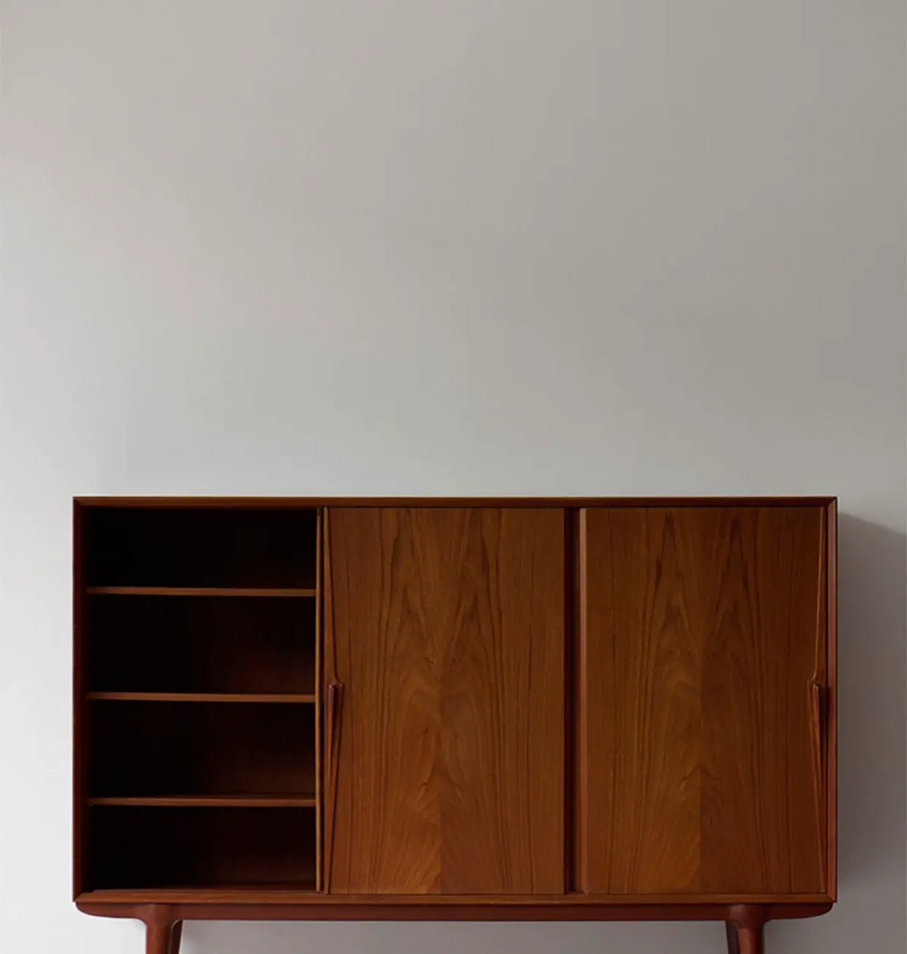 Konrad Mid-Century Modern Wood Storage Sideboard