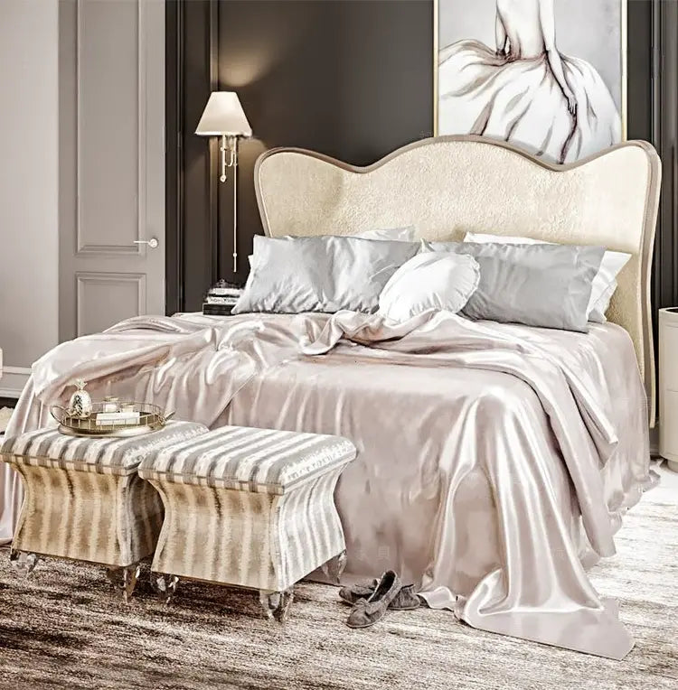 Léon Elegant Retro Double Bed Design