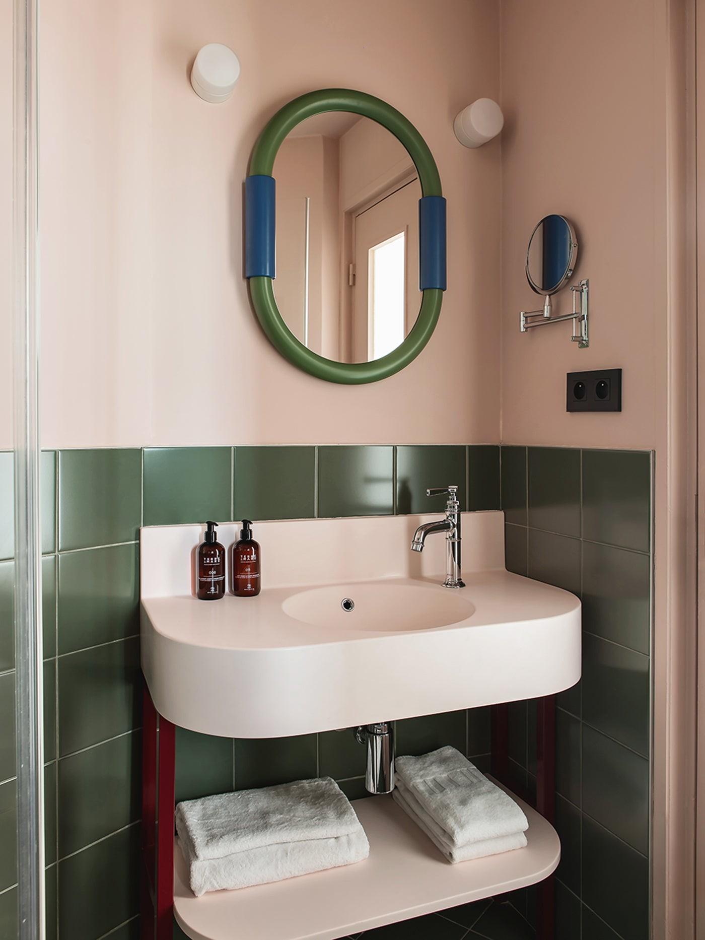 Aiden Oval Wall-Mounted Bathroom Mirror
