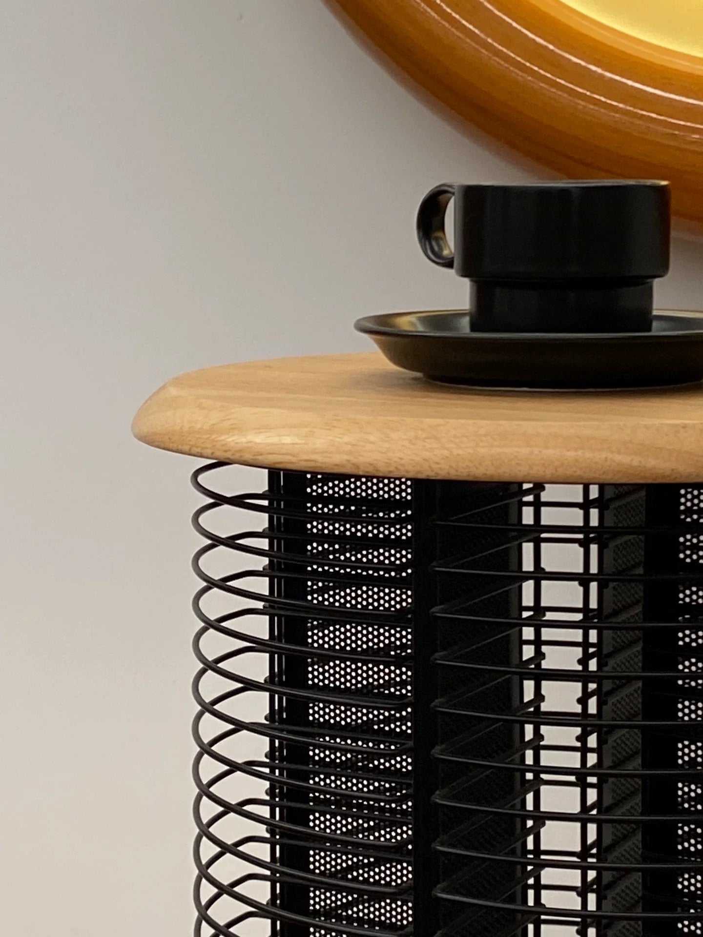 Vintage 1980s Techpoint Memphis Style Rotating CD Rack Side Table Stool