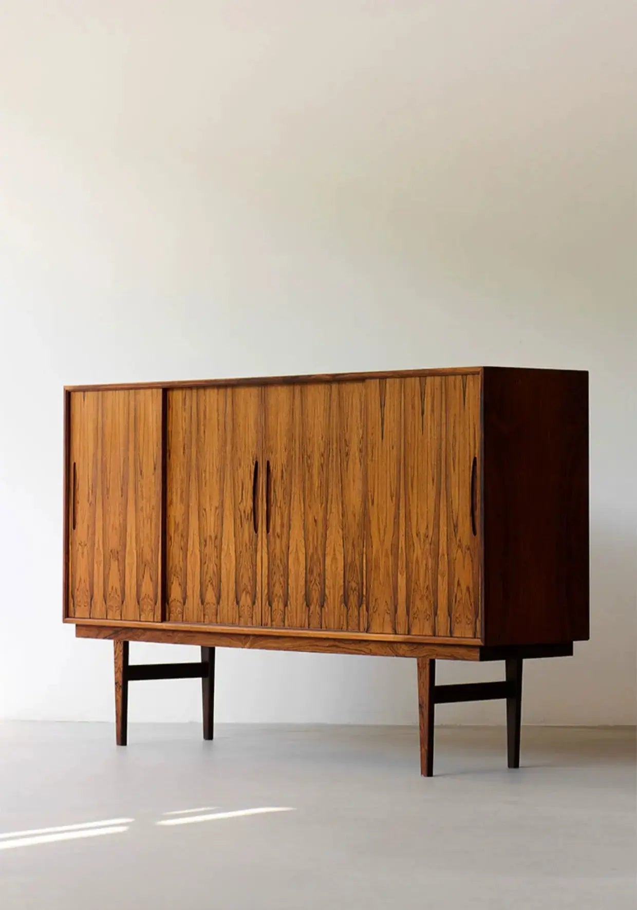 Sidonie Burmese Teak Retro Dining Storage Cabinet