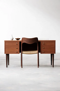 Margherita Boxwood Retro Writing Office Desk