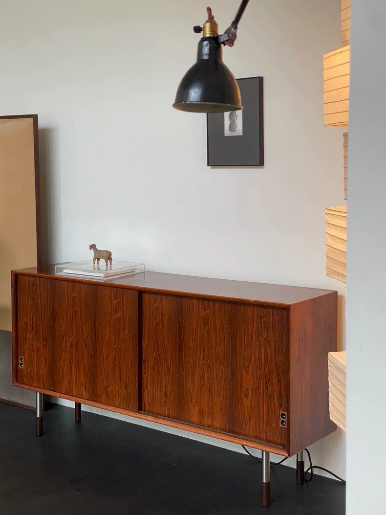 Elegant Rosewood Vintage Mid Century Modern Sideboard — Woven Space