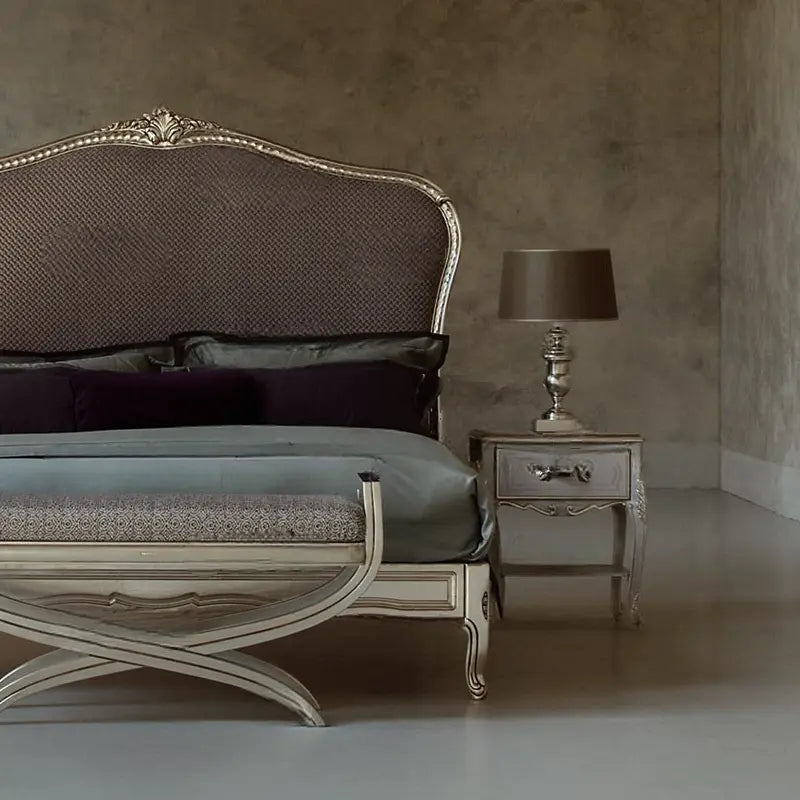 Capucine Elegant Solid Wood Double Bed