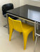 Classic 1970s Fiberglass Yellow Dining Chair by onemorechair