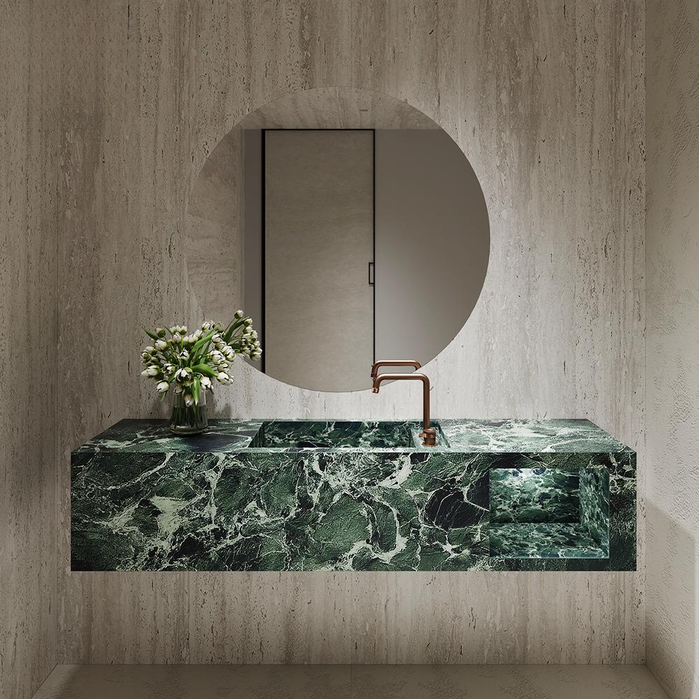 Lian Amazon Green Narrow Edge Sink