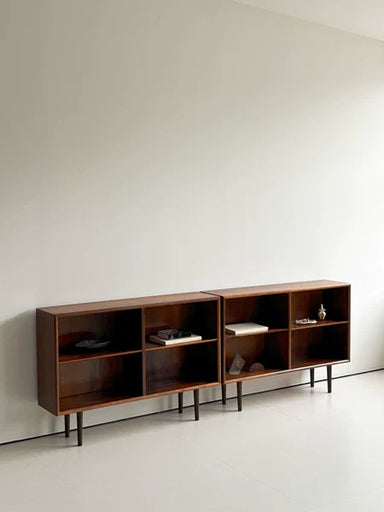 Charming Vintage Teak Low Storage Cabinet - Small Mid-Century Modern Furnishing