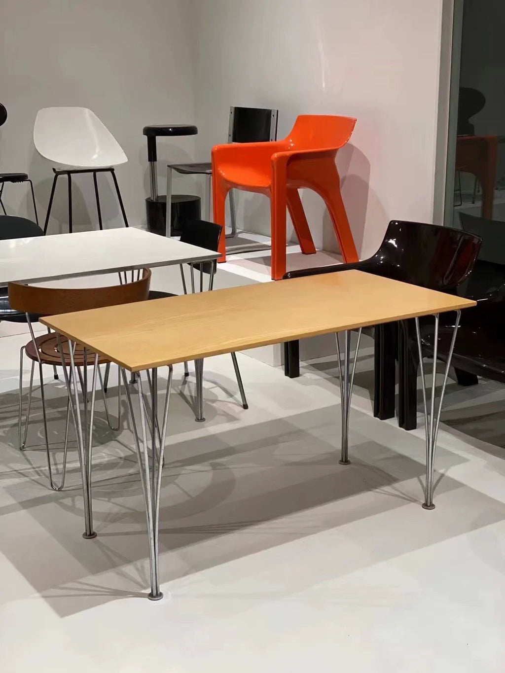 Vintage 1990s Fritz Hansen Beech Rectangular Dining & Desk Table