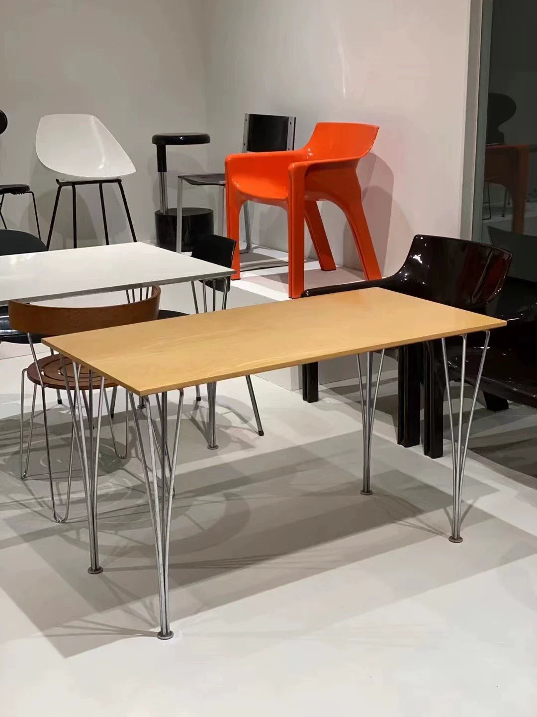Vintage 1990s Fritz Hansen Beech Rectangular Dining & Desk Table