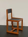 Authentic André Sornay Mid-Century Modern Dining Chair, Dark Grey Seat, 1960s French Design