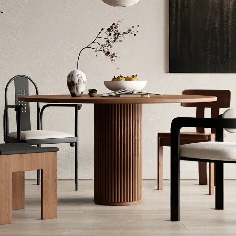 Océane Striped Dining Table and Chair Combo