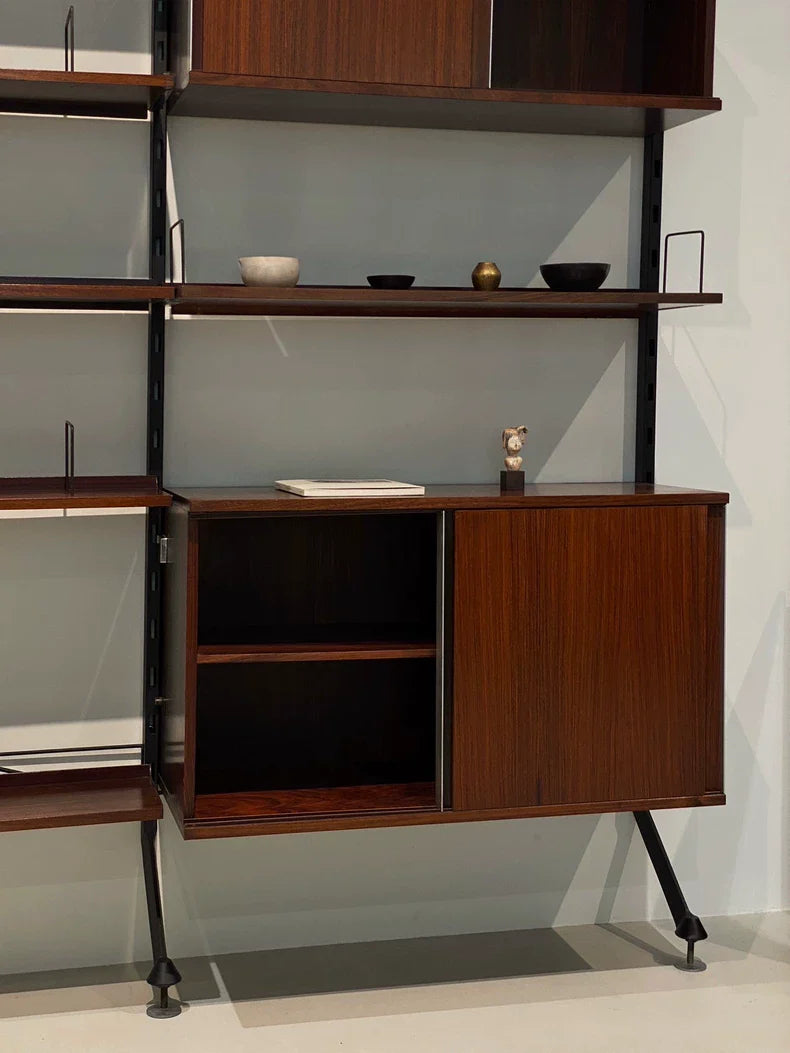 Iconic Ico Parisi 1957 Urio Modular Rosewood Wall System