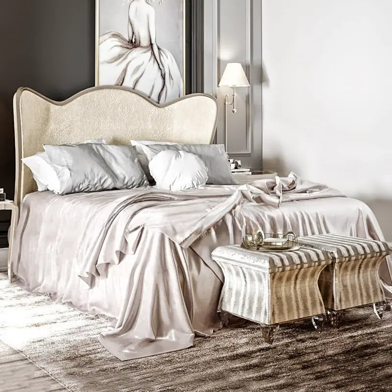 Léon Elegant Retro Double Bed Design