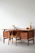 Sébastien Vintage-Inspired Cherry Study Desk