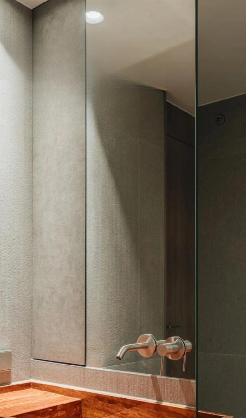 Quinn Red Travertine Luxury Bathroom Cabinet with Integrated Basin