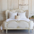 Giulia Modern Rattan Double Bed with Storage