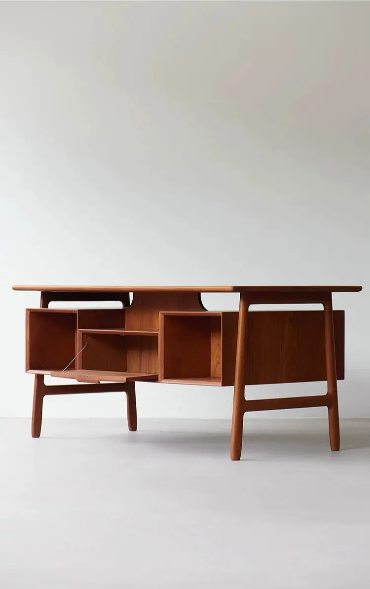 Sébastien Vintage-Inspired Cherry Study Desk