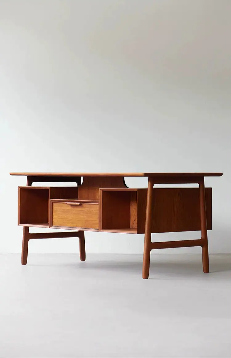 Sébastien Vintage-Inspired Cherry Study Desk