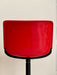 Vintage Italian 1980s Modus Atomic Red Adjustable Bar Stool Designer Chair