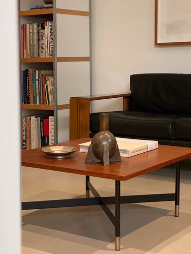 Vintage 1960s Italian Rossi di Albizzate Square Coffee Table Mid-Century