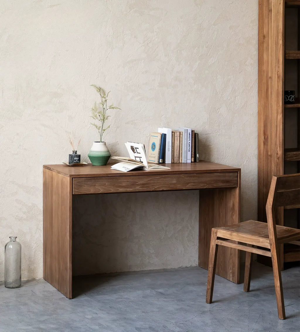 Samuele Pure Teak Wood Student Bedroom Desk
