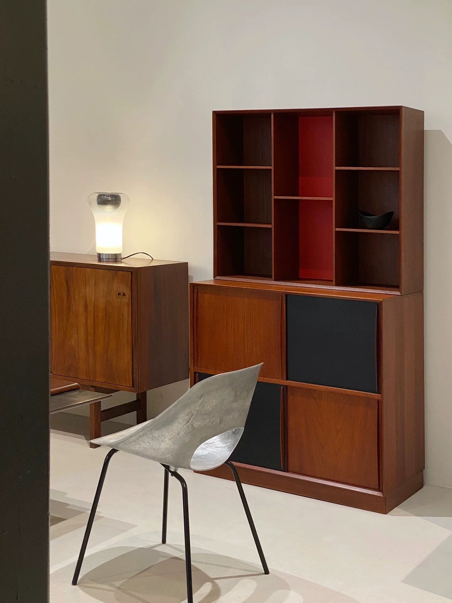 Elegant Mid-Century Danish Teak Wood Storage Cabinet by Hvidt & Mølgaard-Nielsen