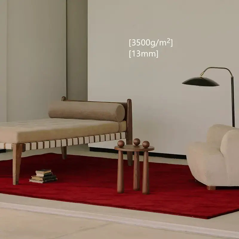 Daphné Diamond-Shaped Retro Red Carpet – Thick Luxury Design