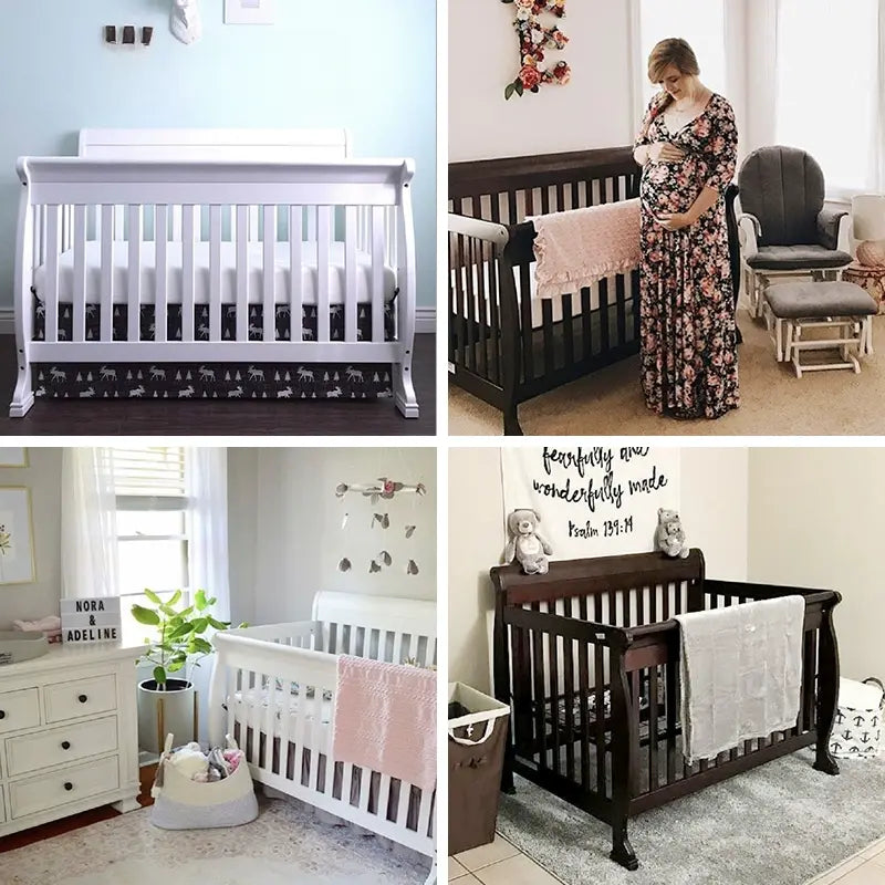Romain Odorless Solid Wood Baby Crib