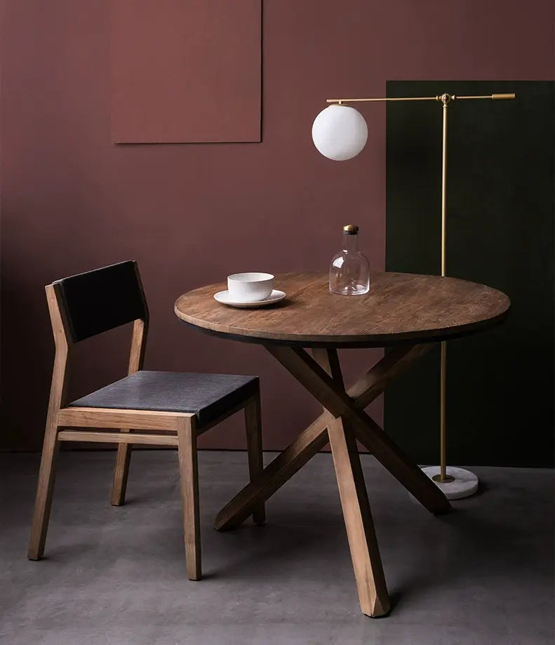 Edoardo Antique Teak Wood Family Dining Table
