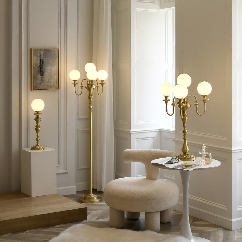 Diego Pure Copper Candlestick Floor Lamp