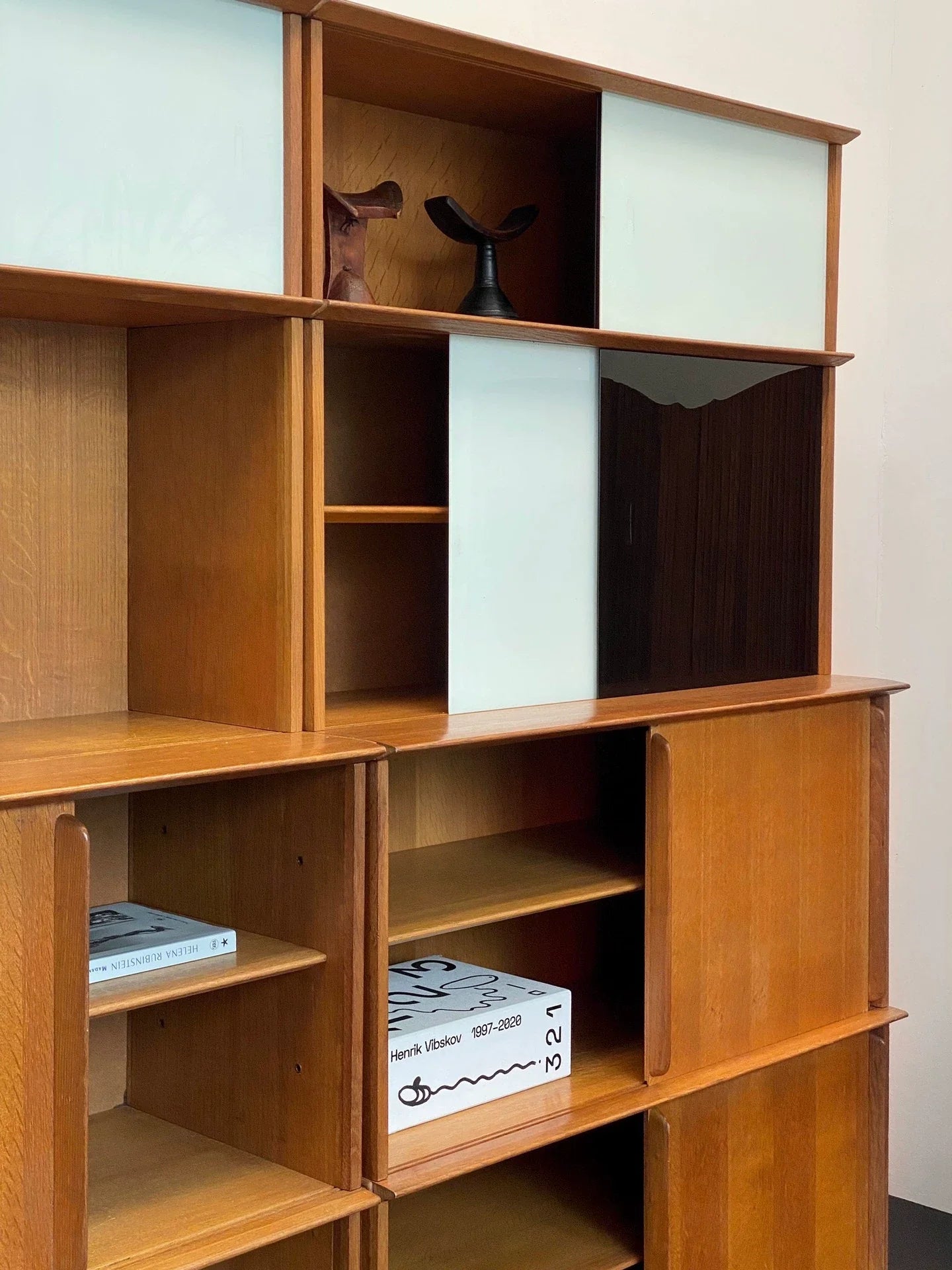 Mid-Century Modern Didier Rozaffy Multifunctional Wood Storage Cabinet Credenza