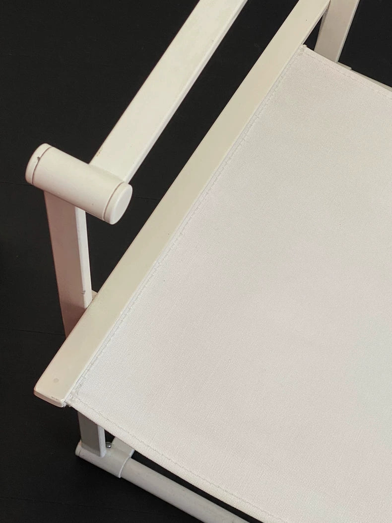 Radboud van Beekum FM61 Armchair: White Fabric, Sleek Metal Frame