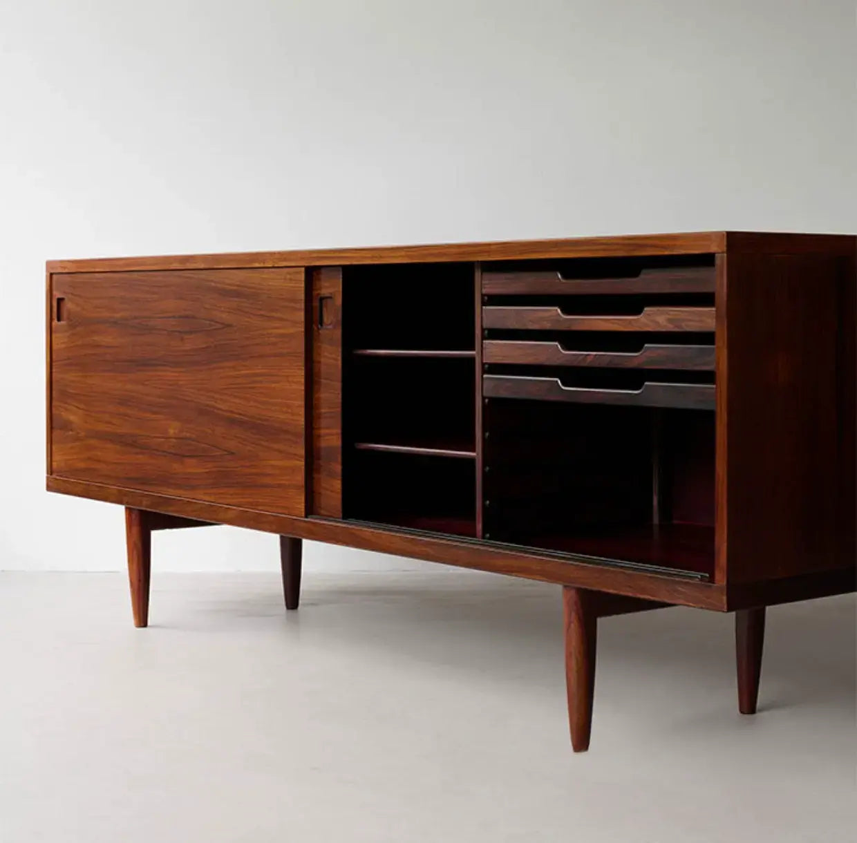 Kasienka Burmese Teak Retro Dining Locker Cabinet