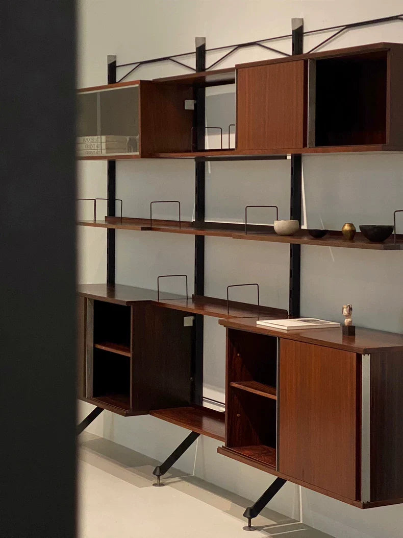Iconic Ico Parisi 1957 Urio Modular Rosewood Wall System