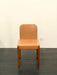 Vintage Italian Molteni & C Cognac Leather Walnut Frame Dining Chair