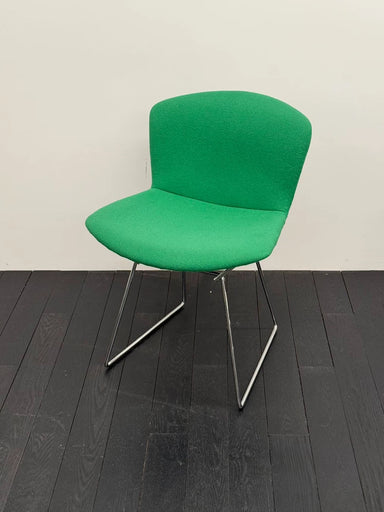 Vintage Knoll Bertoia Diamond Chair, Green Wool Fabric, Mid-Century Modern Design
