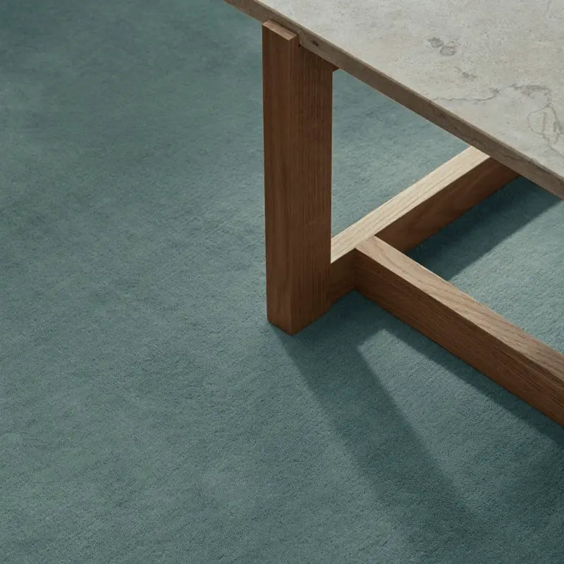 Rafaelle Handmade Retro Emerald Blue Carpet – High-End Custom Design